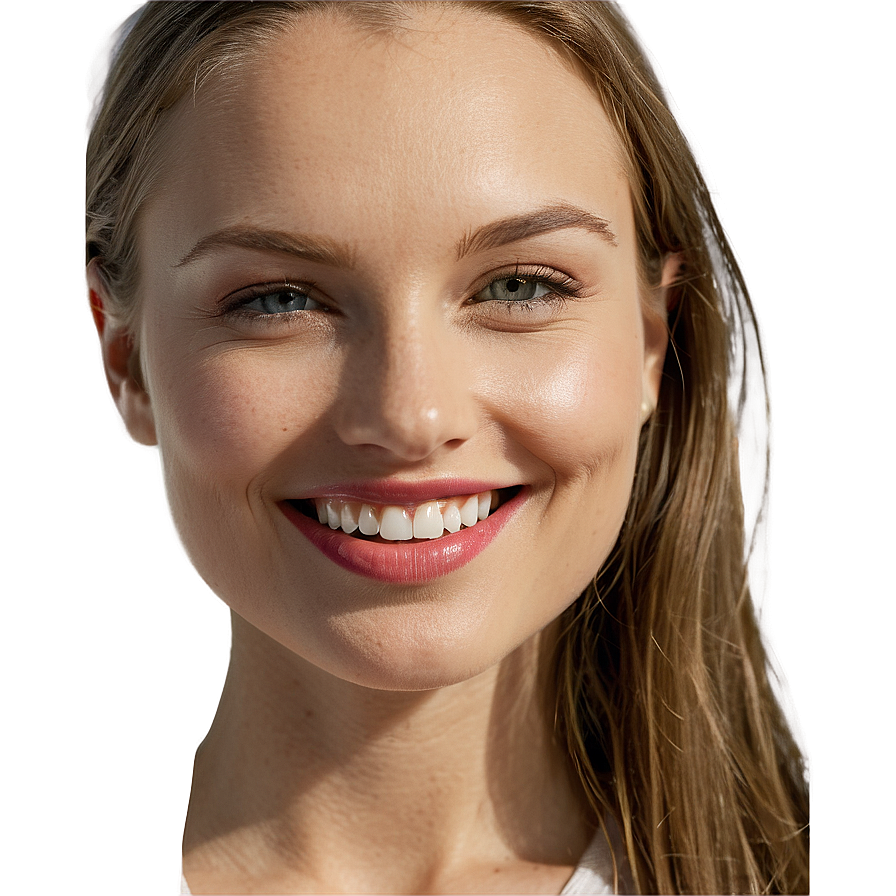 Smiling Woman Face Png Ekw32 PNG