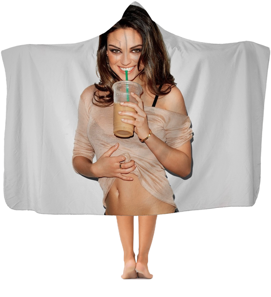 Smiling Woman Holding Coffee Cup PNG