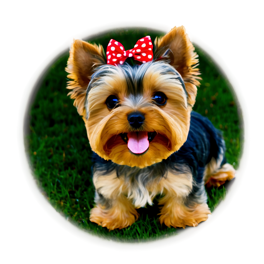 Smiling Yorkie Png 06242024 PNG