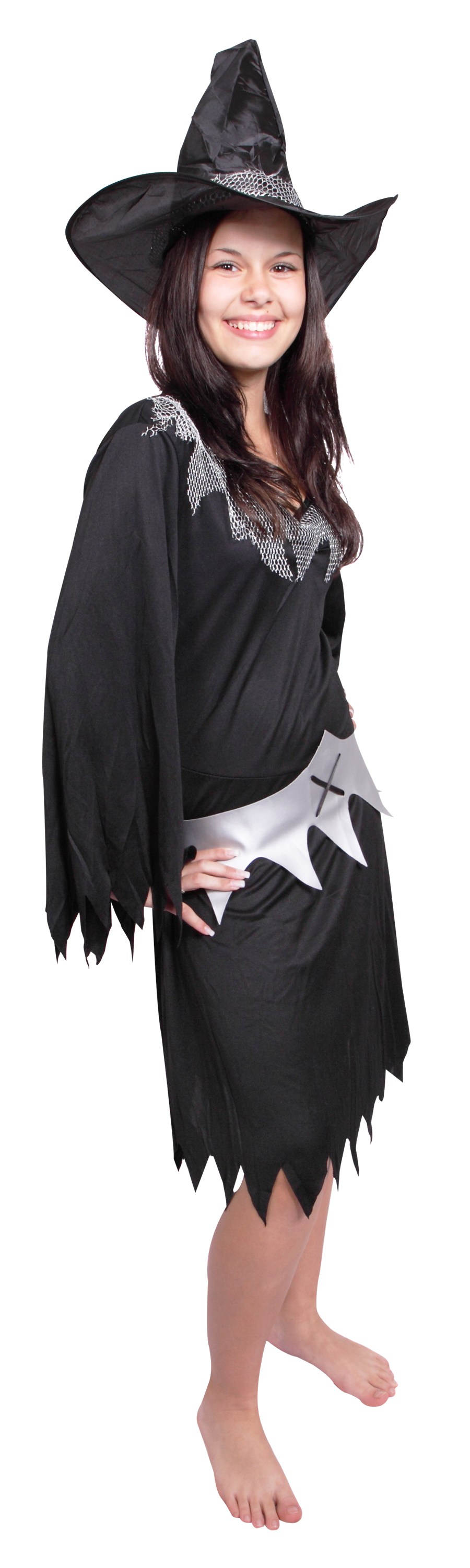 Smiling Young Witch Costume PNG