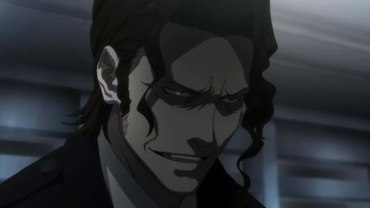 Smirking Anime Character Sakuya Togane Wallpaper