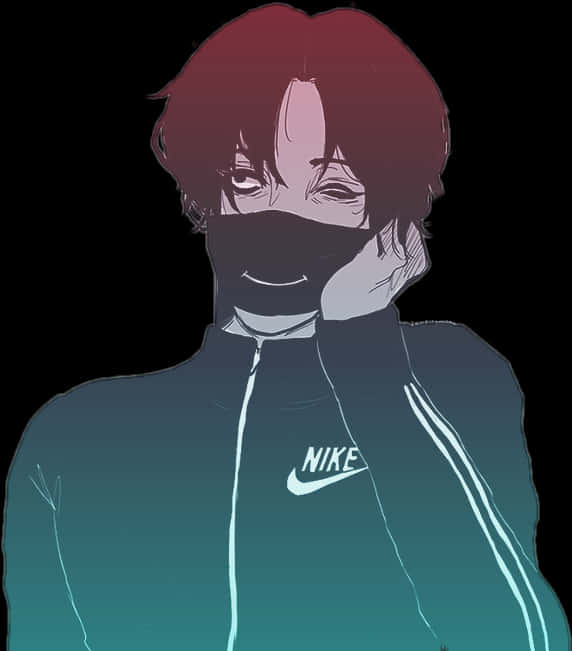 Smirking Character Nike Sweater PNG