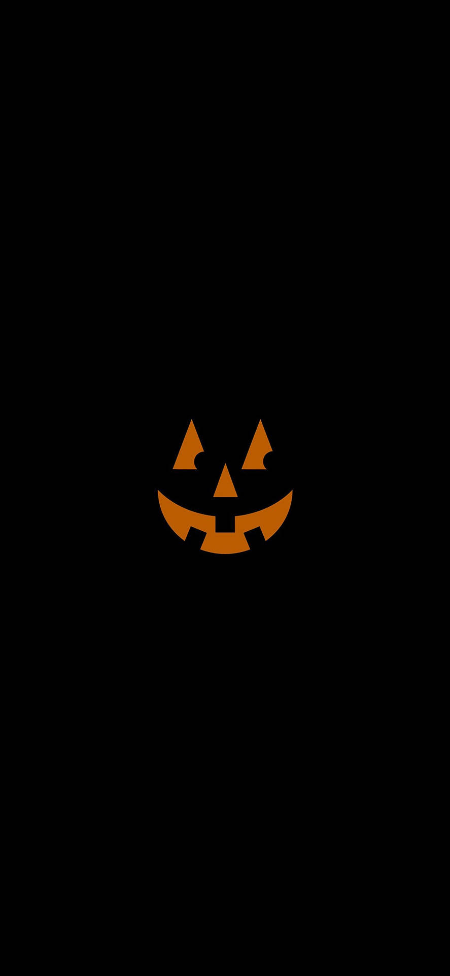 Smirking Pumpkin Halloween Iphone Wallpaper