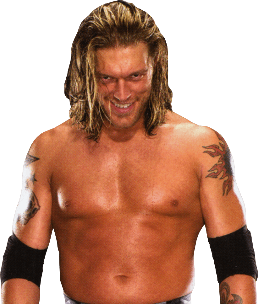 Smirking Wrestler Edge Portrait PNG