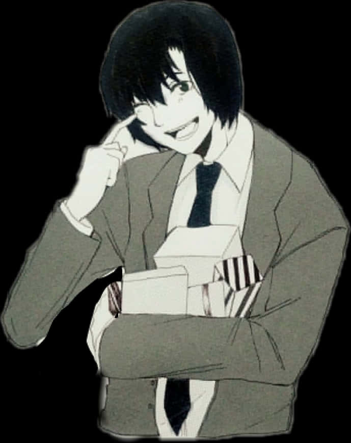 Smirking_ Anime_ Character_ Death_ Note PNG