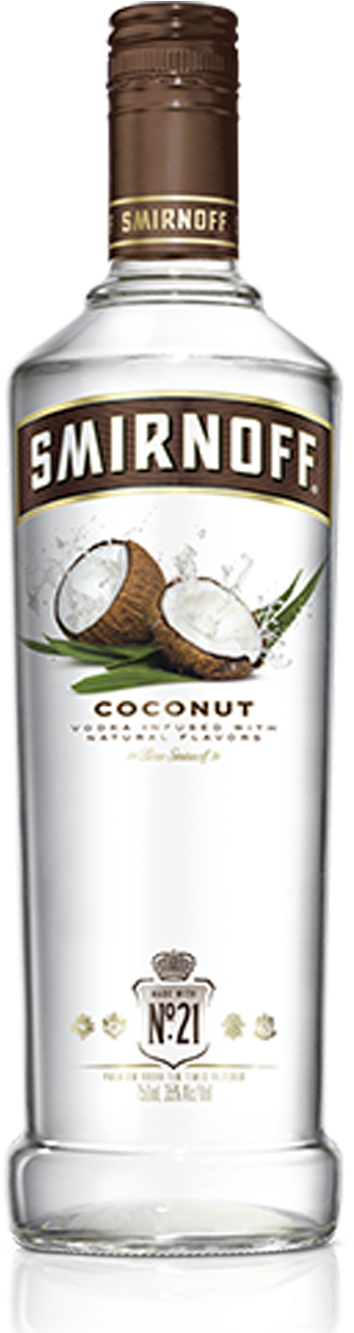 Smirnoff Coconut Flavored Vodka PNG