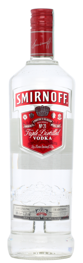 Smirnoff No21 Triple Distilled Vodka Bottle PNG