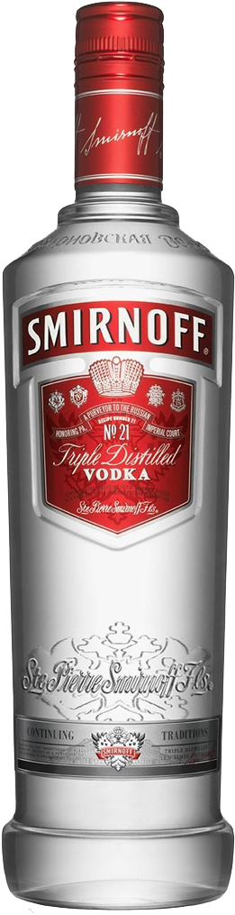 Smirnoff No21 Vodka Bottle PNG