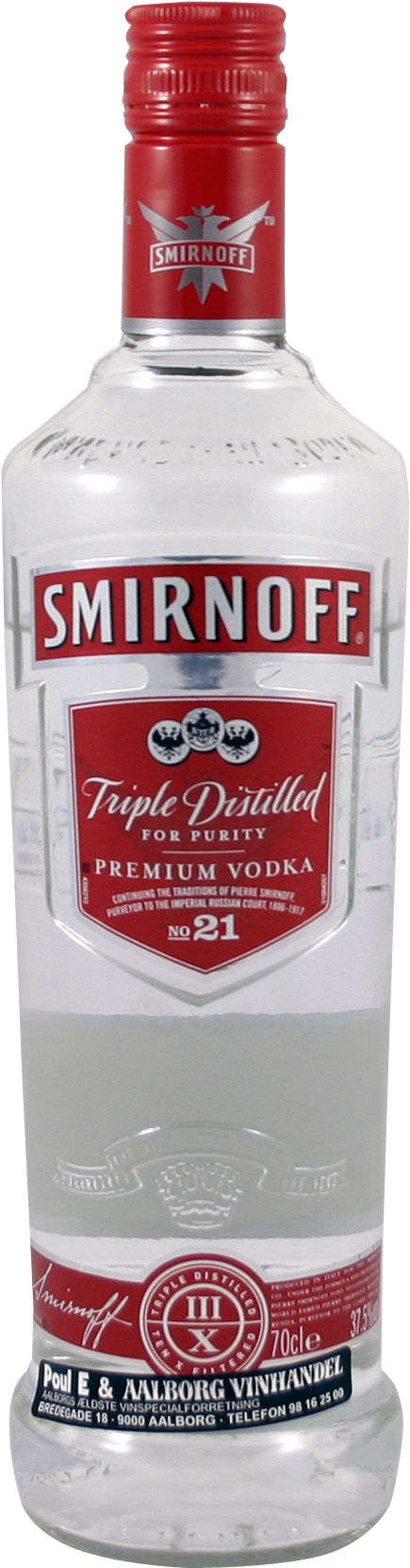 Download Smirnoff Triple Distilled Premium Vodka Bottle | Wallpapers.com