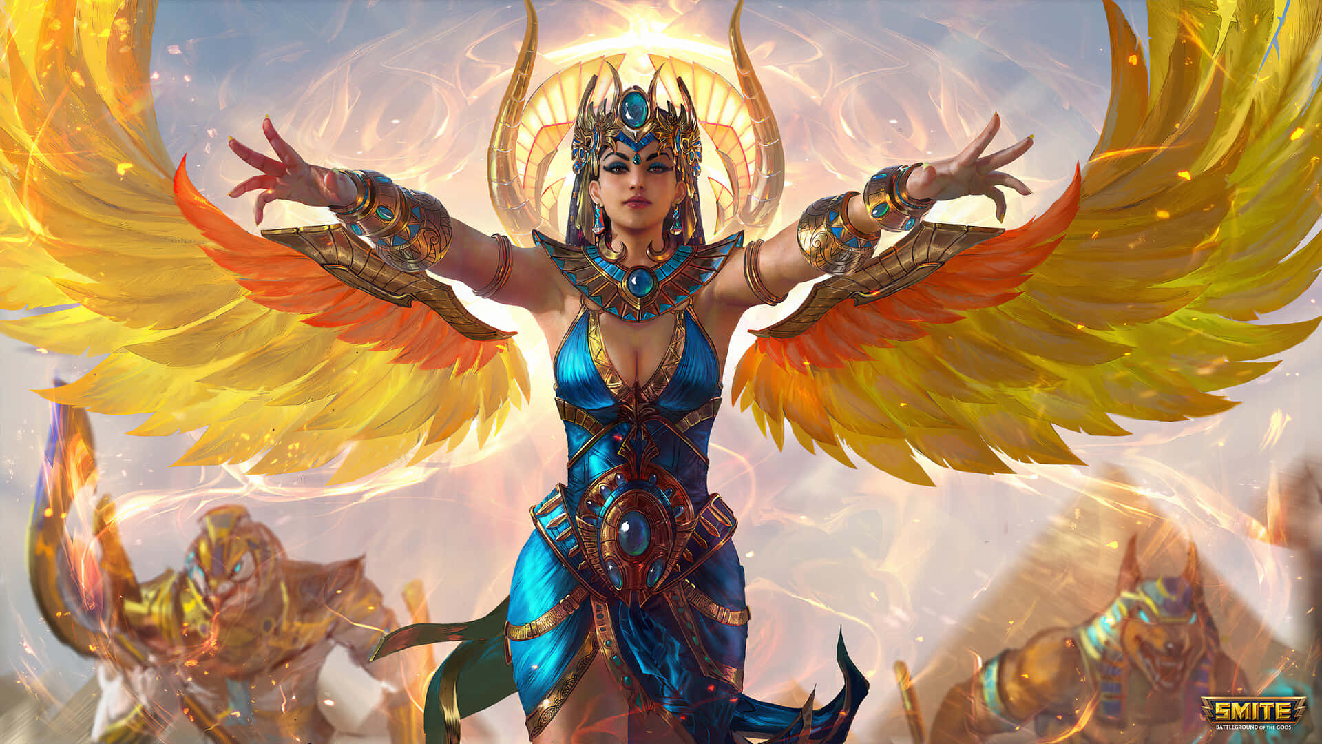 Immerse Yourself in the Epic World of SMITE Wallpaper