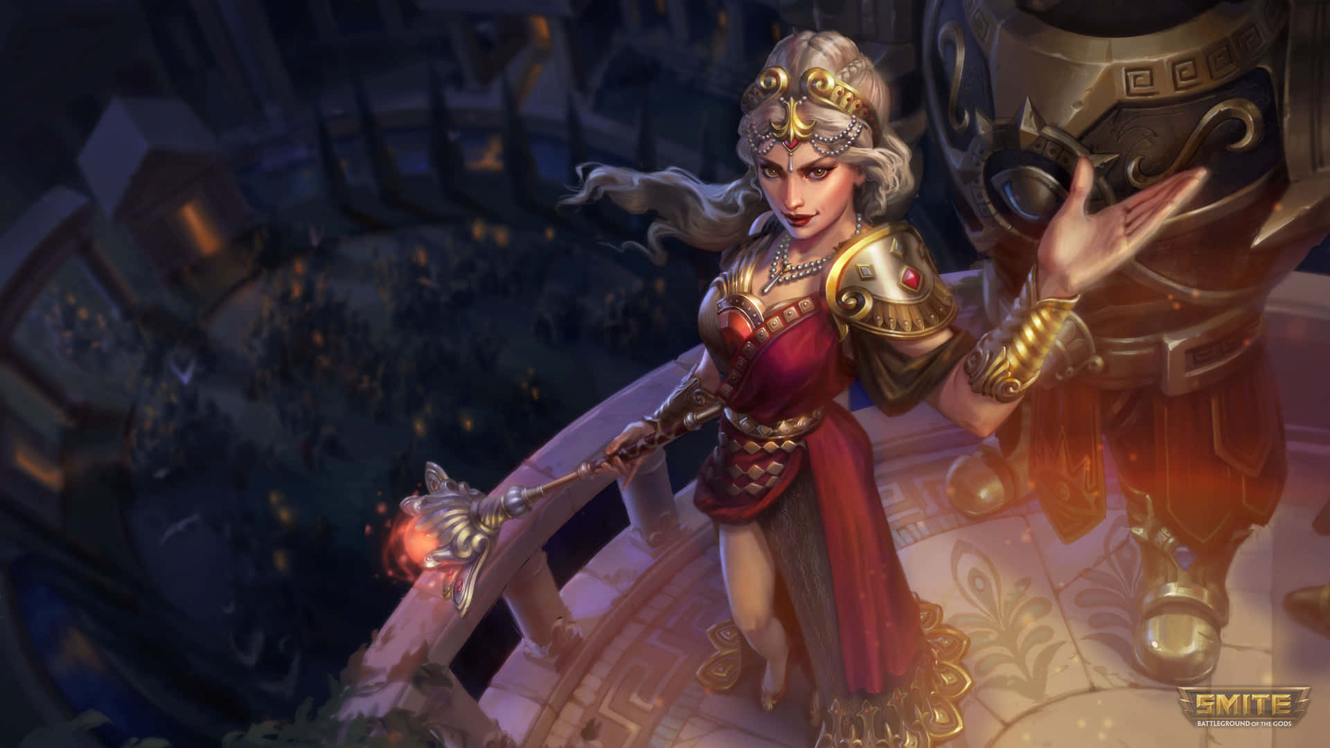Join the gods and goddesses of Smite in an epic battle! Wallpaper