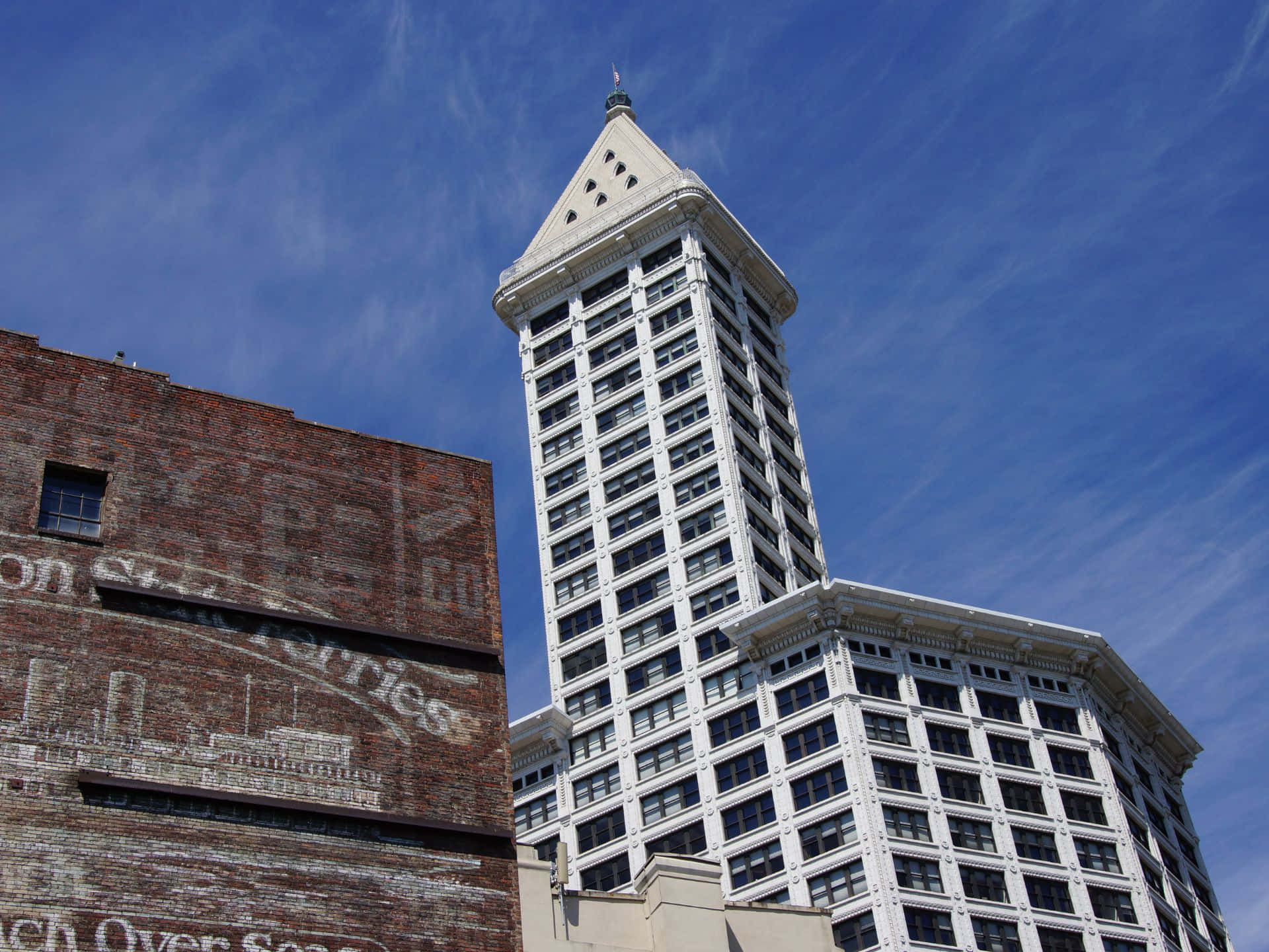 Smith Tower Seattle Skyline Wallpaper