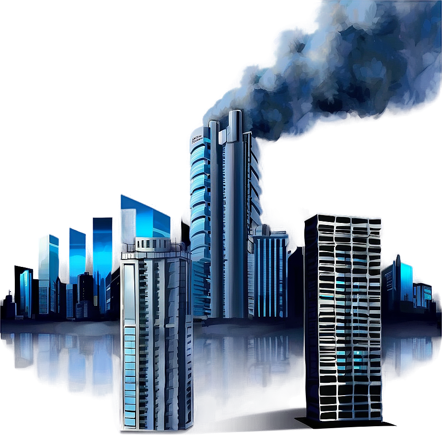 Smog Over Buildings Png 96 PNG