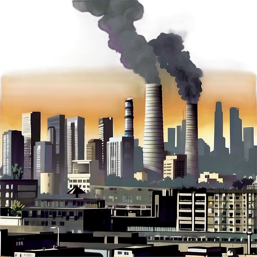 Smog Pollution Scene Png 40 PNG