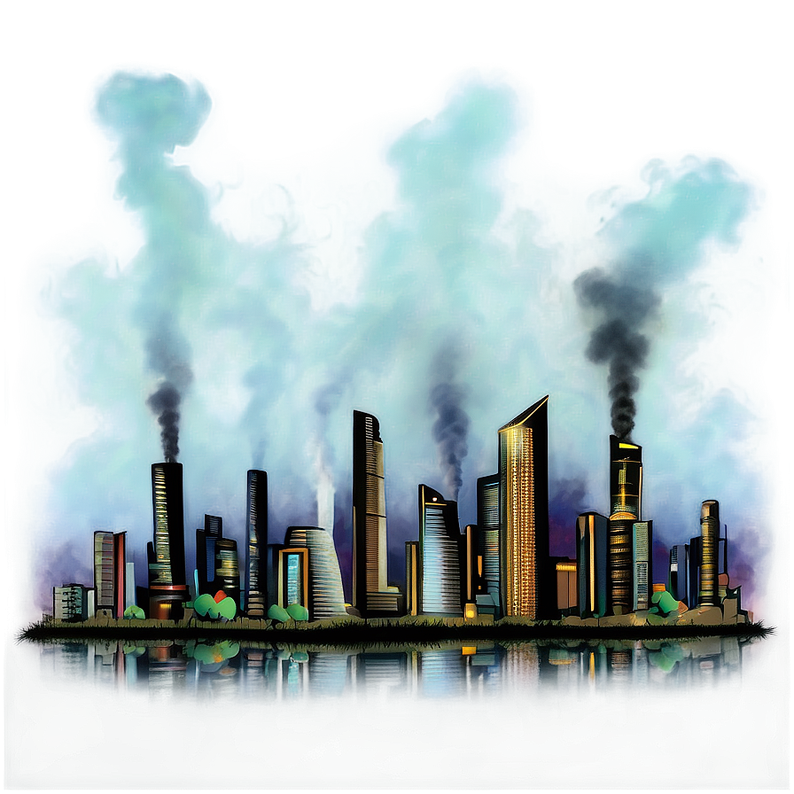 Smoggy City Outskirts Png Ttd PNG