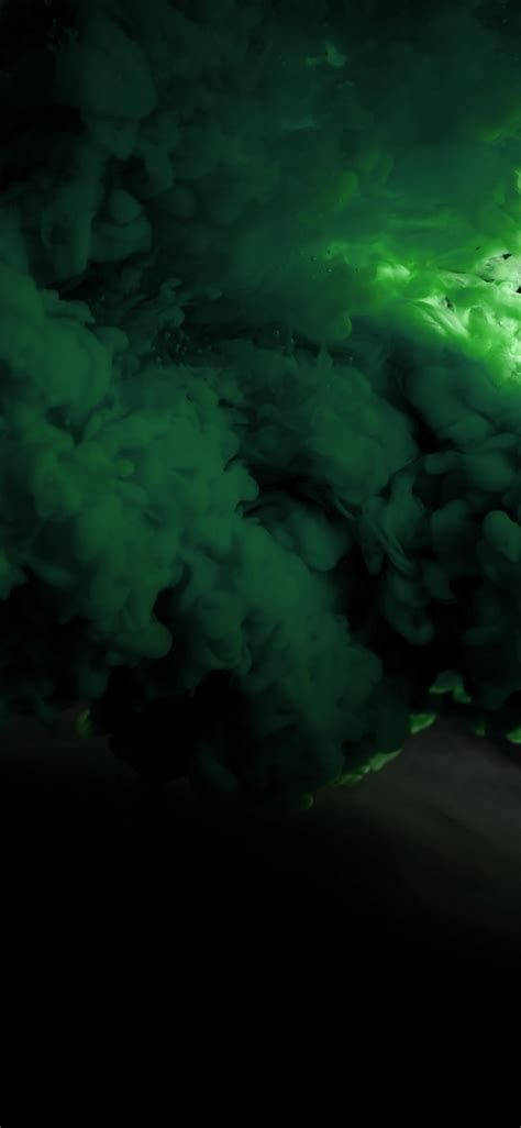 Smoke And Lights Green iPhone Wallpaper