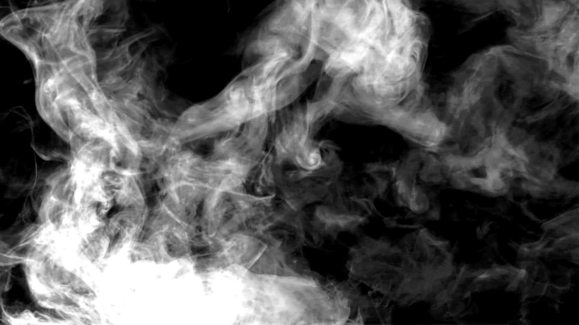 Soft White Smoke In Black Aesthetic Background