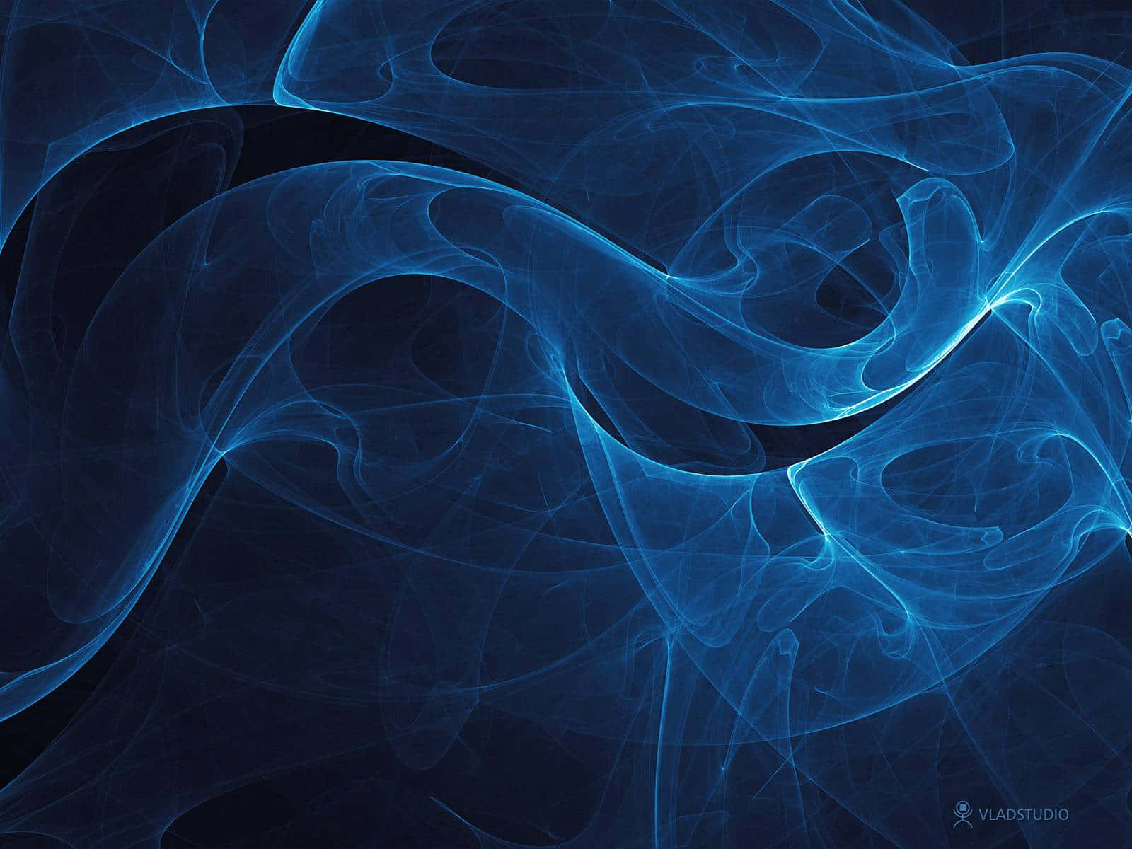 Dreamy Smoke Blue: Natural Hues Meet Dramatic Soot Wallpaper