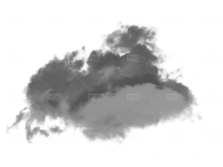 Smoke Cloud Overlay Graphic PNG