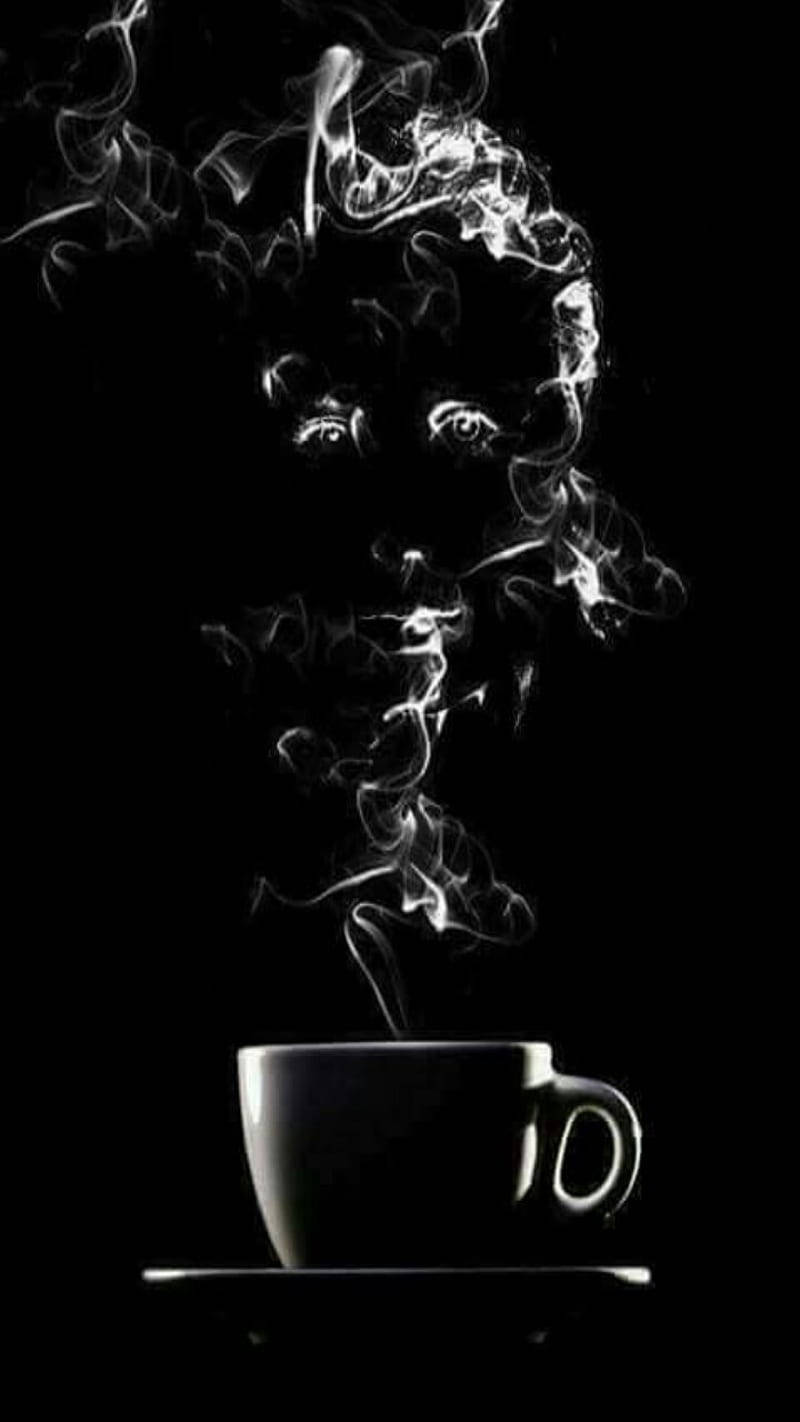Smoke From Coffee Aesthetic Picture