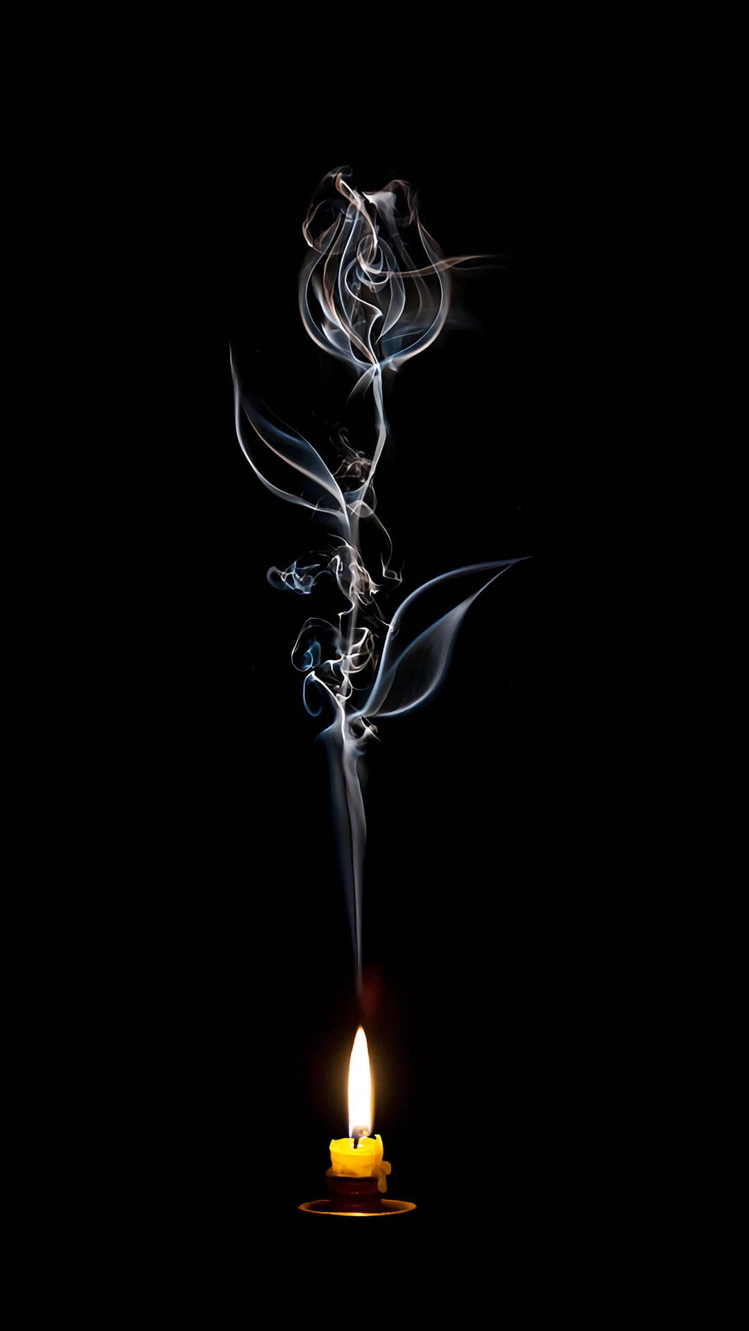 Smoke Rose Art Iphone Wallpaper