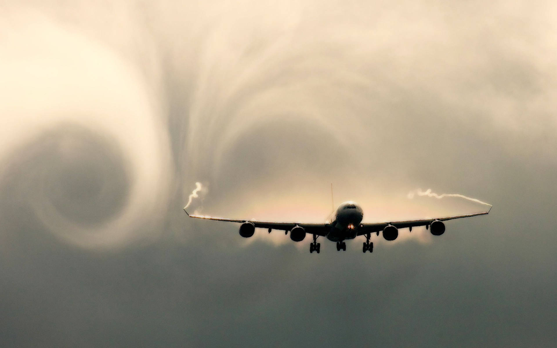 Smoke Swirl Airplane