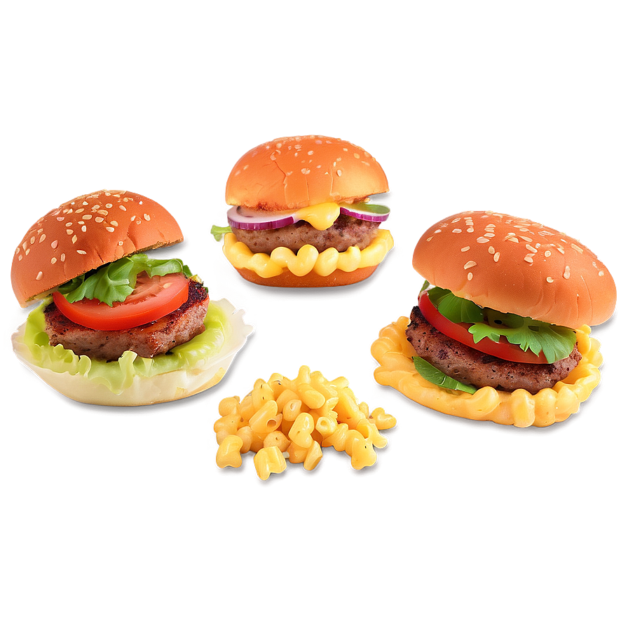 Smoked Gouda Mac And Cheese Burger Png 4 PNG