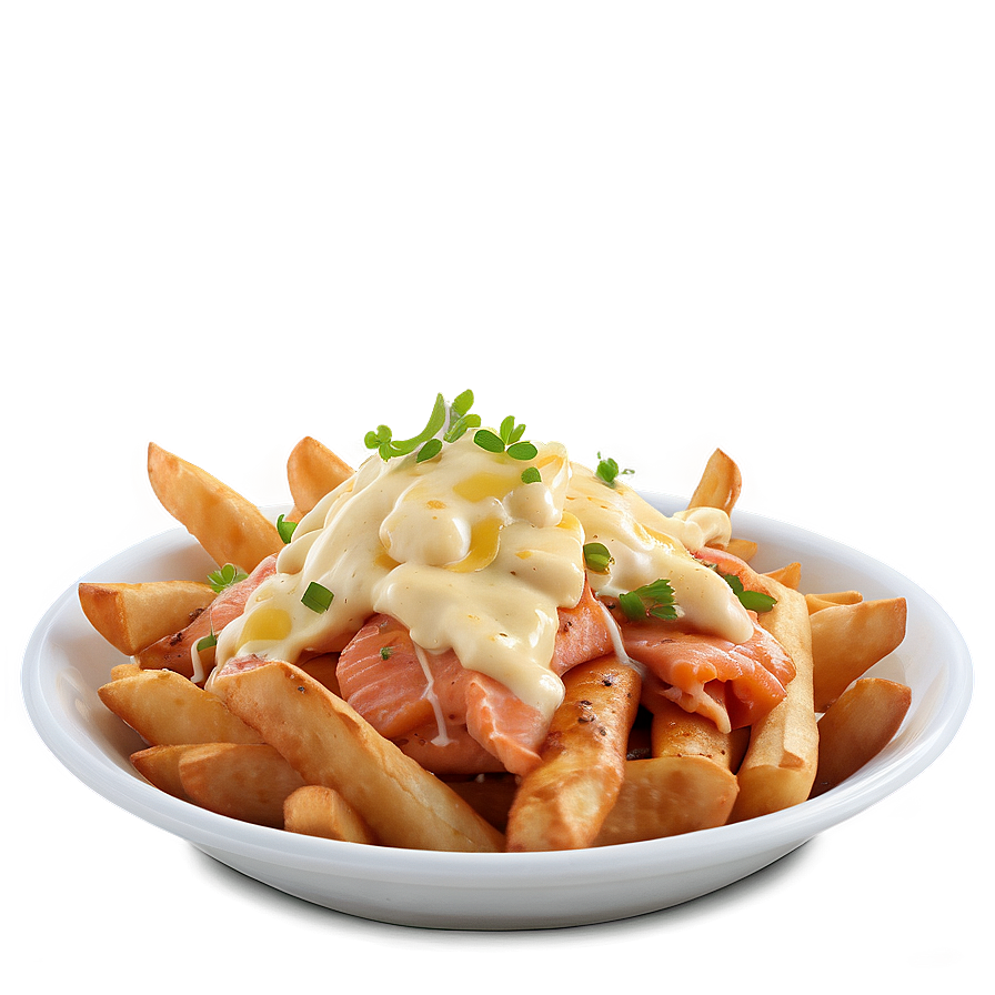 Smoked Salmon Poutine Twist Png 06252024 PNG