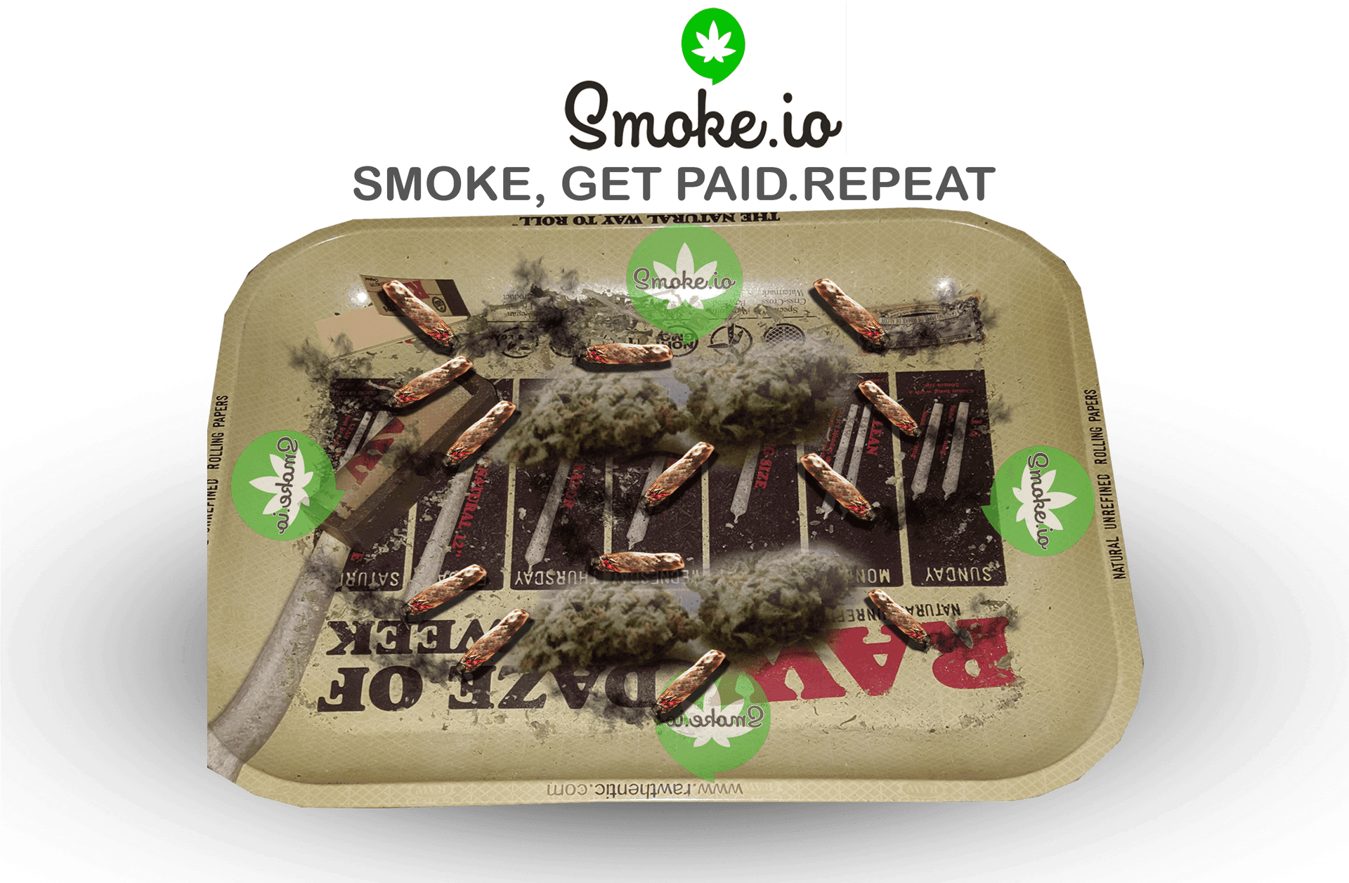 Smokeio Cannabis Platform Promotion PNG