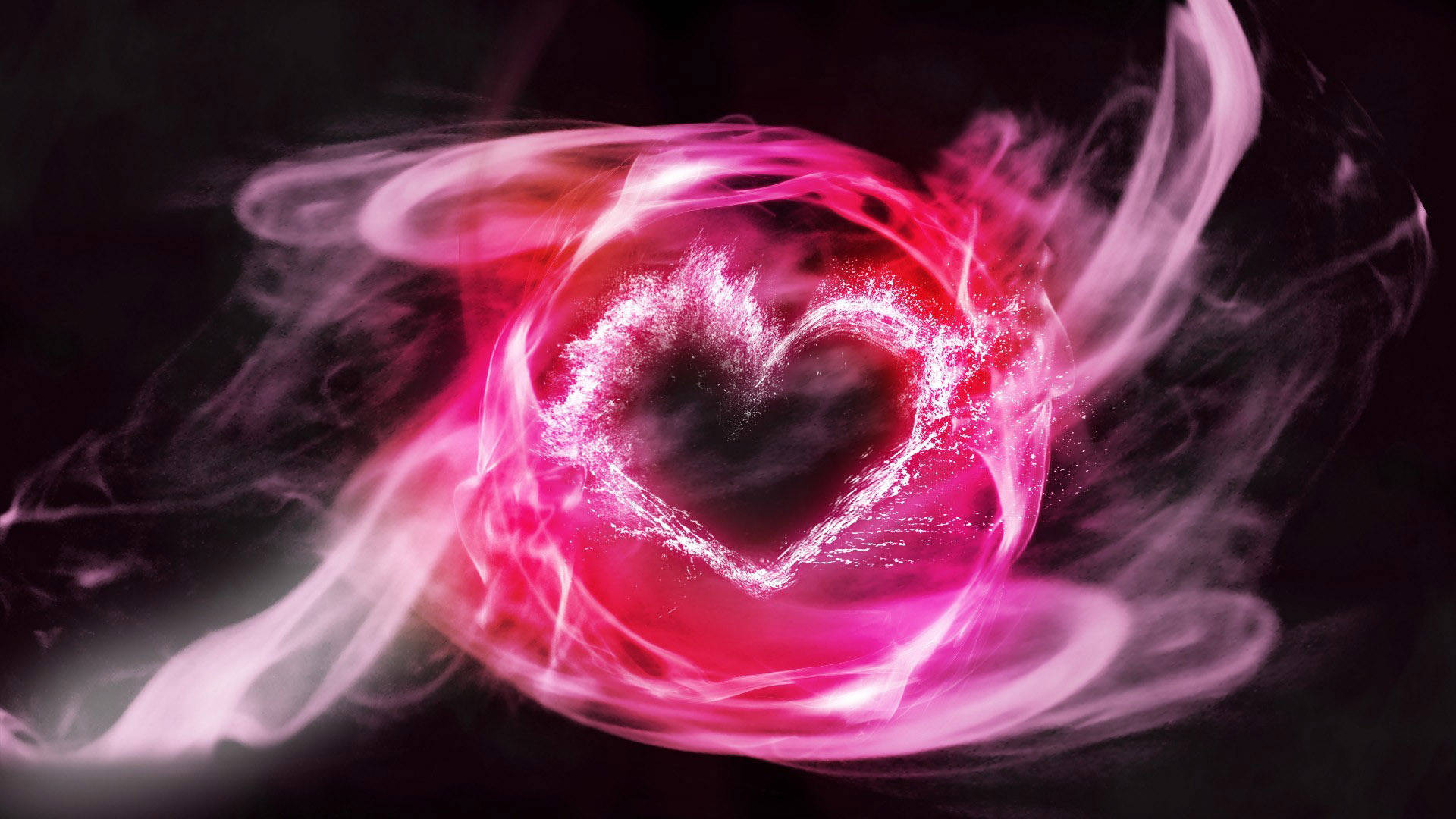Smokey Pink Heart Wallpaper