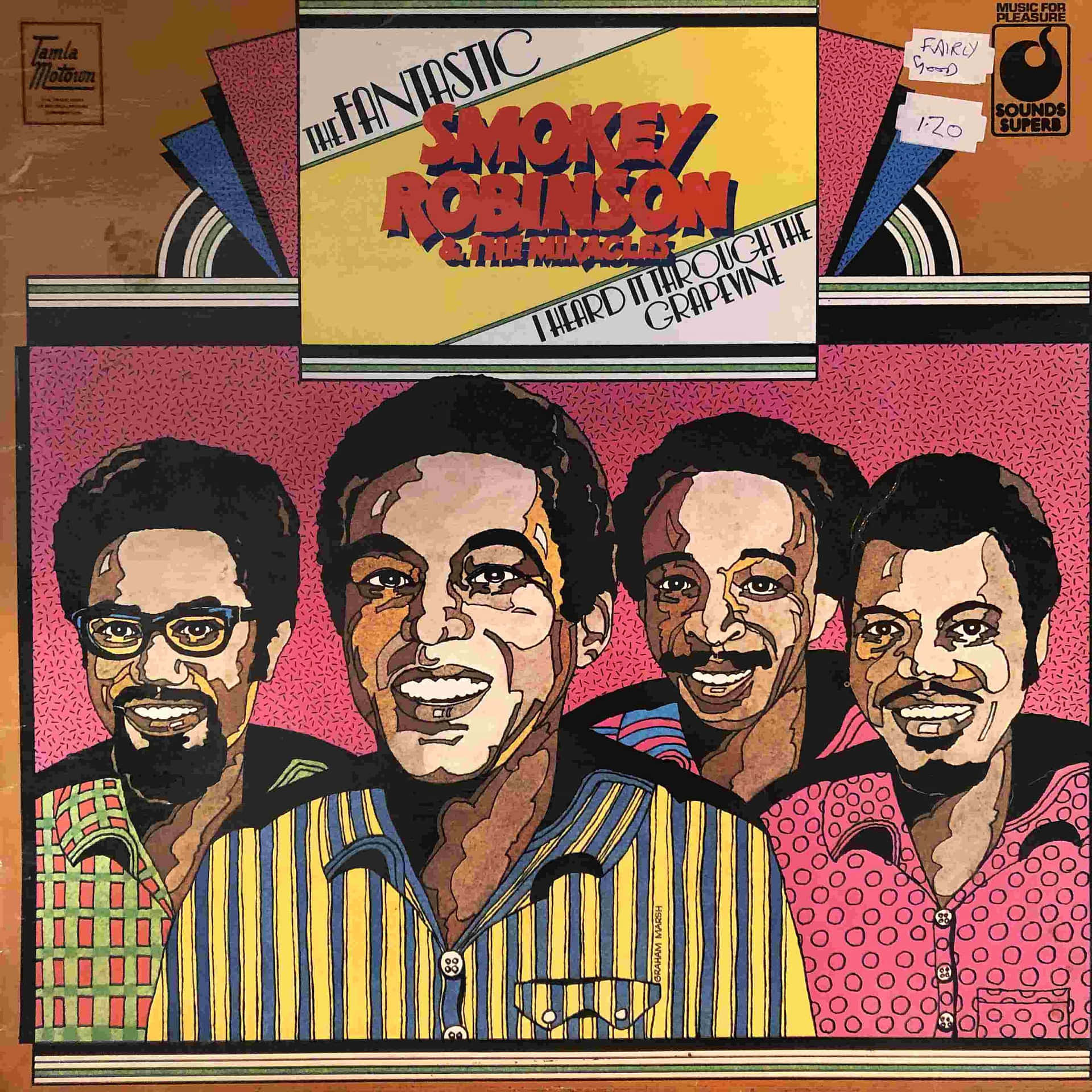 Smokey Robinson And The Miracles Artistic Disc Cover Wallpaper