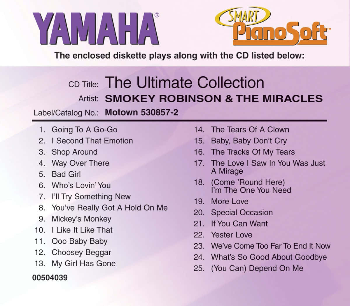 Smokeyrobinson Und The Miracles Cd Cover Wallpaper