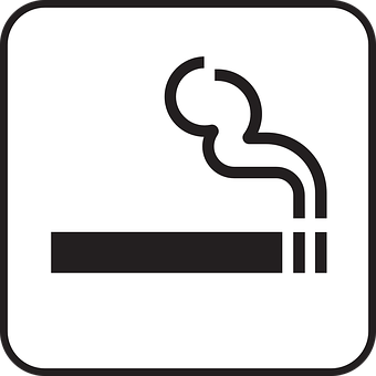 Smoking Area Sign Graphic PNG