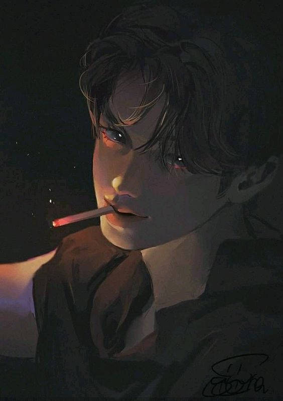 Sad Anime Boy Smoking Wallpaper Download | MobCup