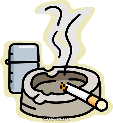 Smoking Cigarette Ashtray Illustration PNG