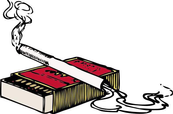 Smoking Cigaretteand Pack Illustration PNG