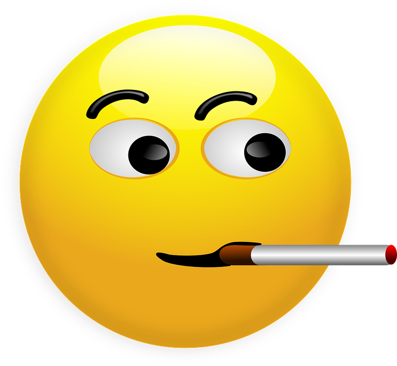 Smoking Emojiwith Cigarette PNG
