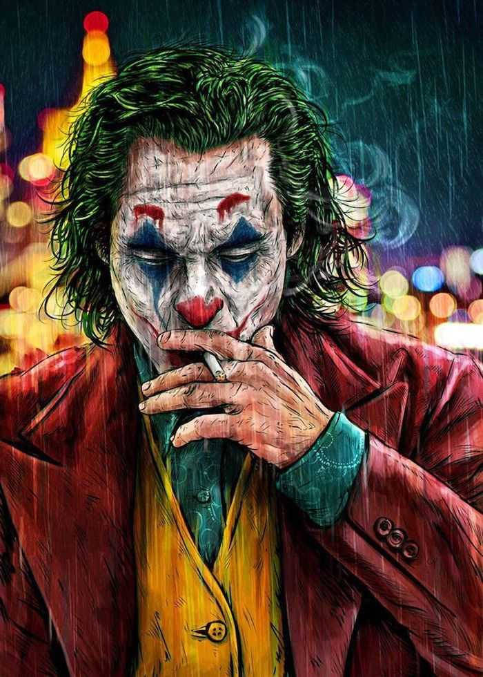 Smoking Joker Background For Boys Wallpaper