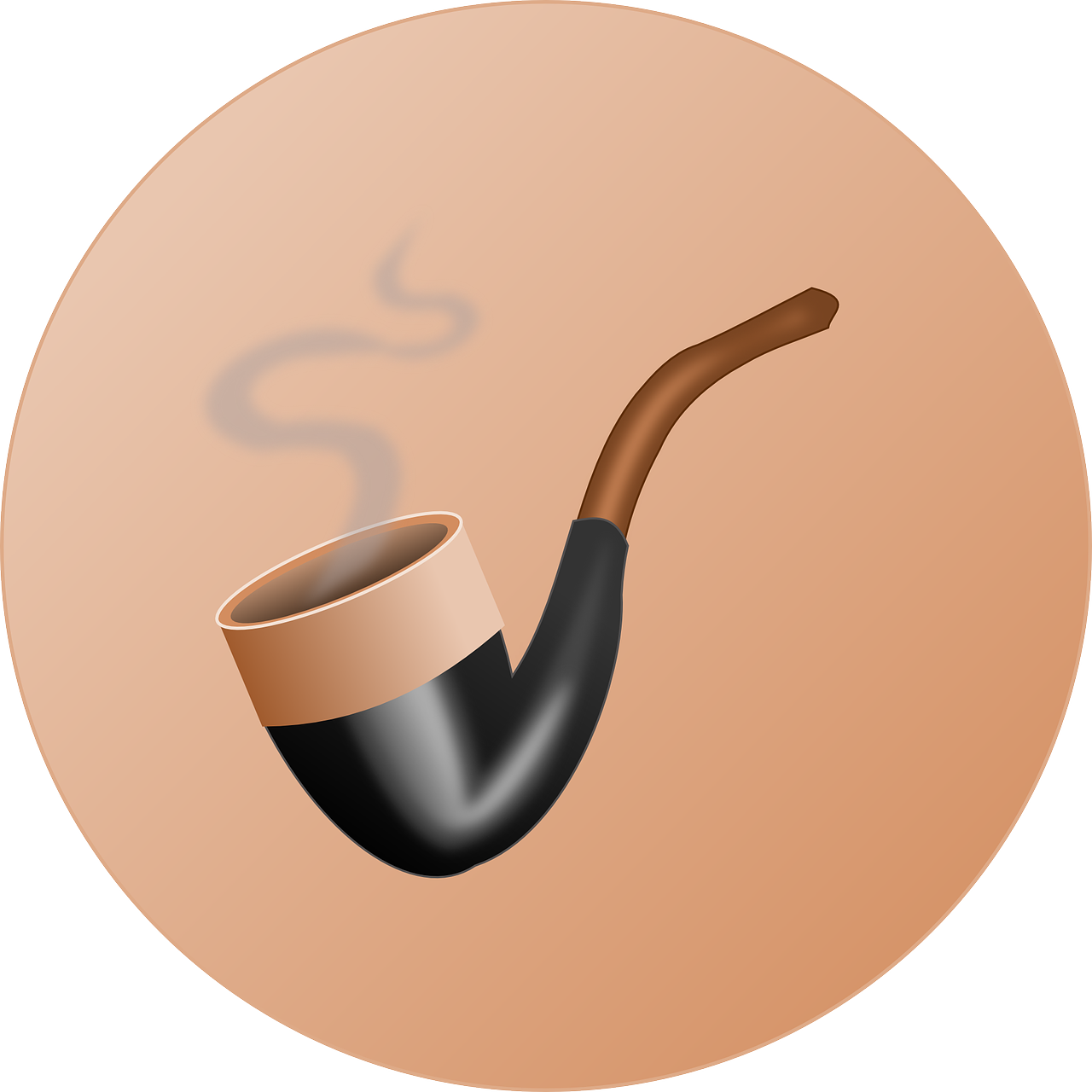 Smoking Pipe Illustration PNG