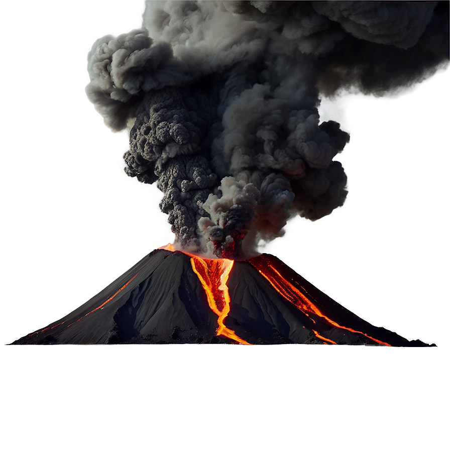 Smoking Volcano Eruption Png Utd PNG