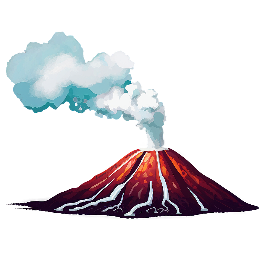 Smoking Volcano Top Png Bpi PNG
