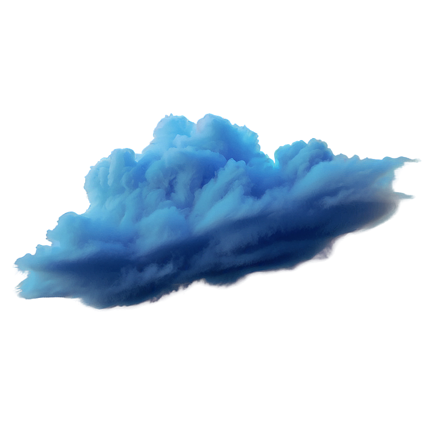 Smoky Blue Clouds Png Myp54 PNG