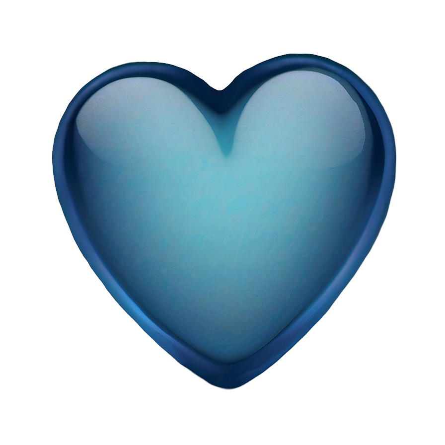 Smoky Blue Heart Emoji Png Lrl PNG