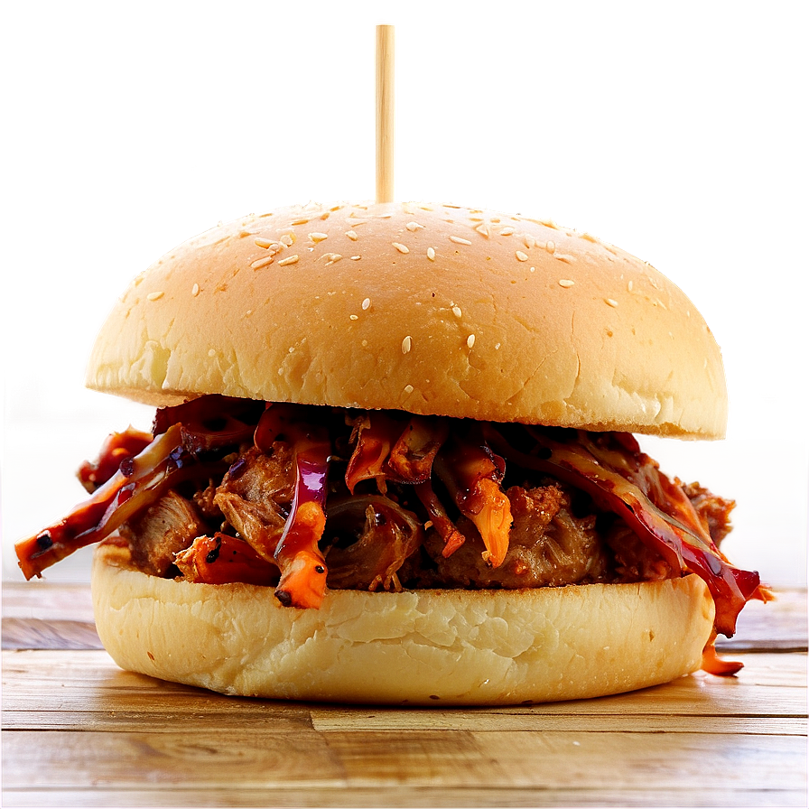 Smoky Pulled Pork Burger Png Eyb PNG