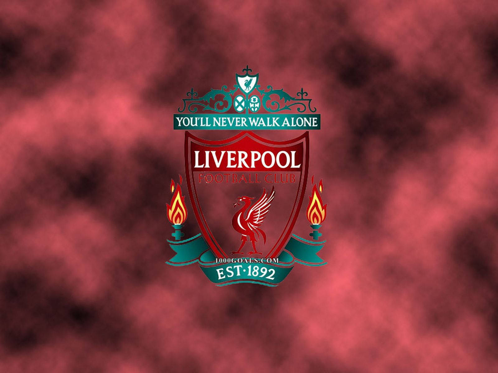 Smoky Red Liverpool Fc Logo