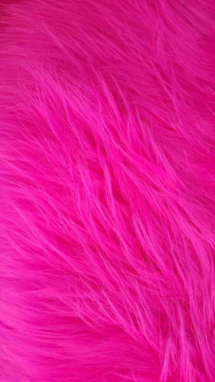 Smooth Fuzzy Pink Fur Wallpaper