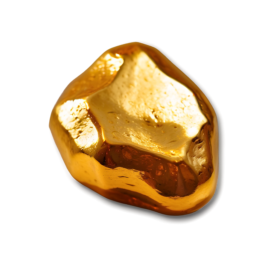 Smooth Gold Nugget Png 06132024 PNG