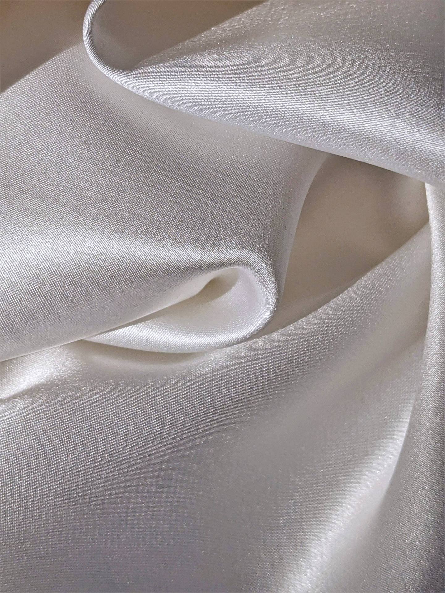 Smooth White Silk Background