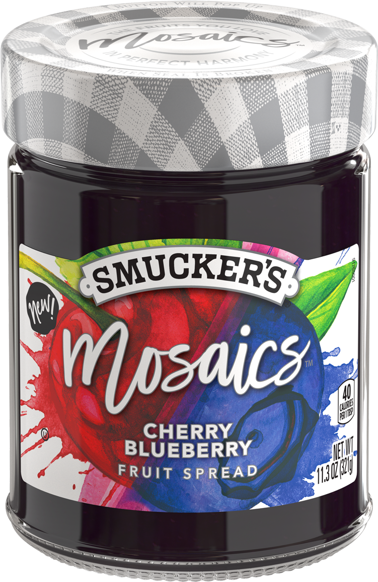 Download Smuckers Mosaics Cherry Blueberry Fruit Spread | Wallpapers.com