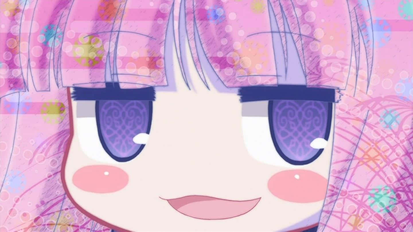 Smug Face Of An Anime Girl Wallpaper